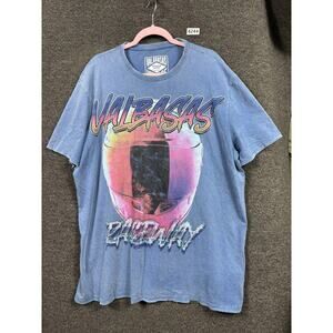 Valabasas Shirt Mens 2XL Raceway Graphic Tee Distressed Helmet Vintage